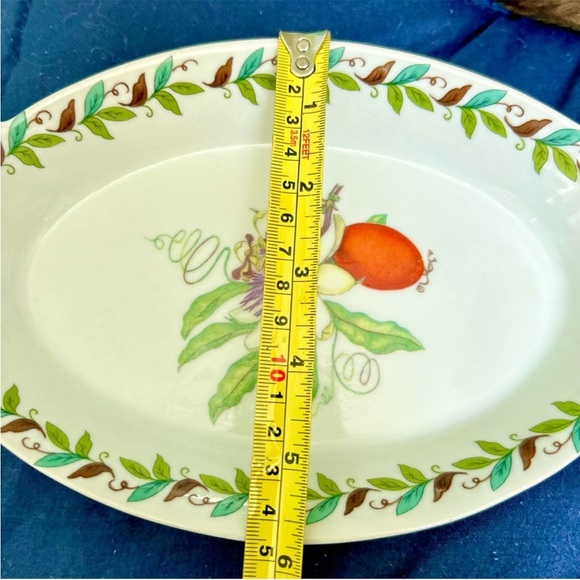 VTG Dainty Floral Oval Serving Dish Cordon Bleu Kitchen Dinnerware Porcelain - Picture 8 of 8